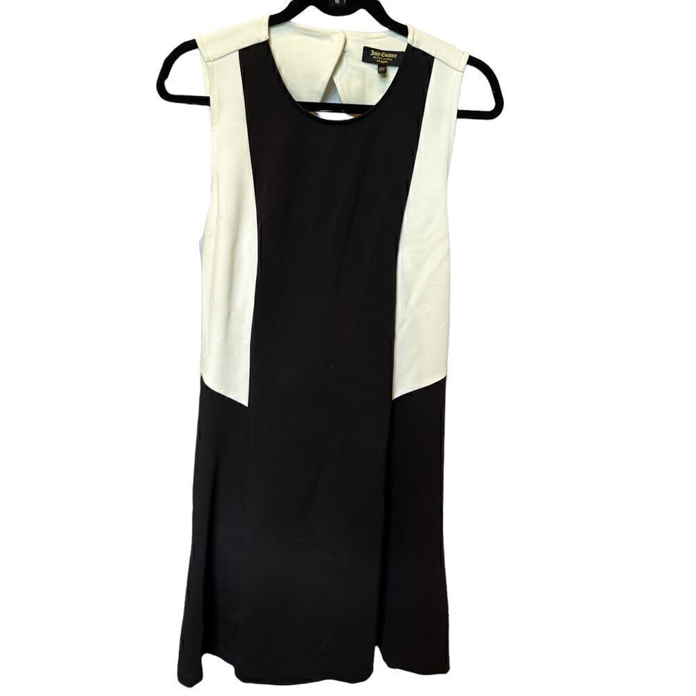 Juicy Couture Black Label Sleeveless Midi Dress Large black and cream